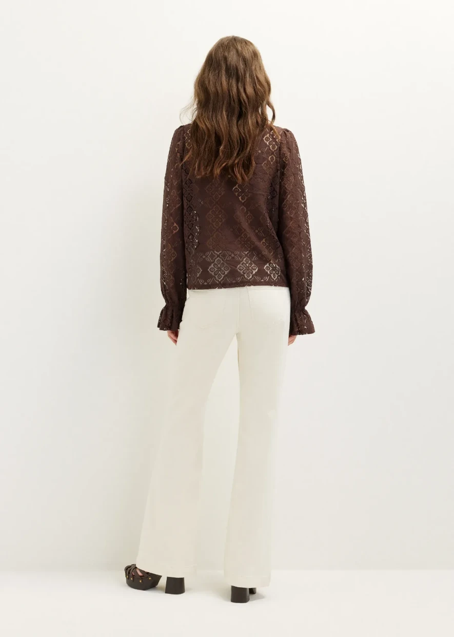 Picture of Diamond Lace Ruffle Top