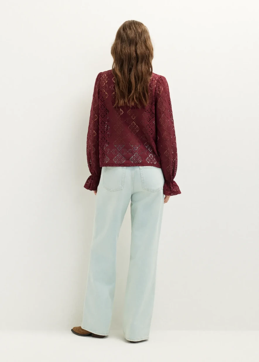 Picture of Diamond Lace Ruffle Top