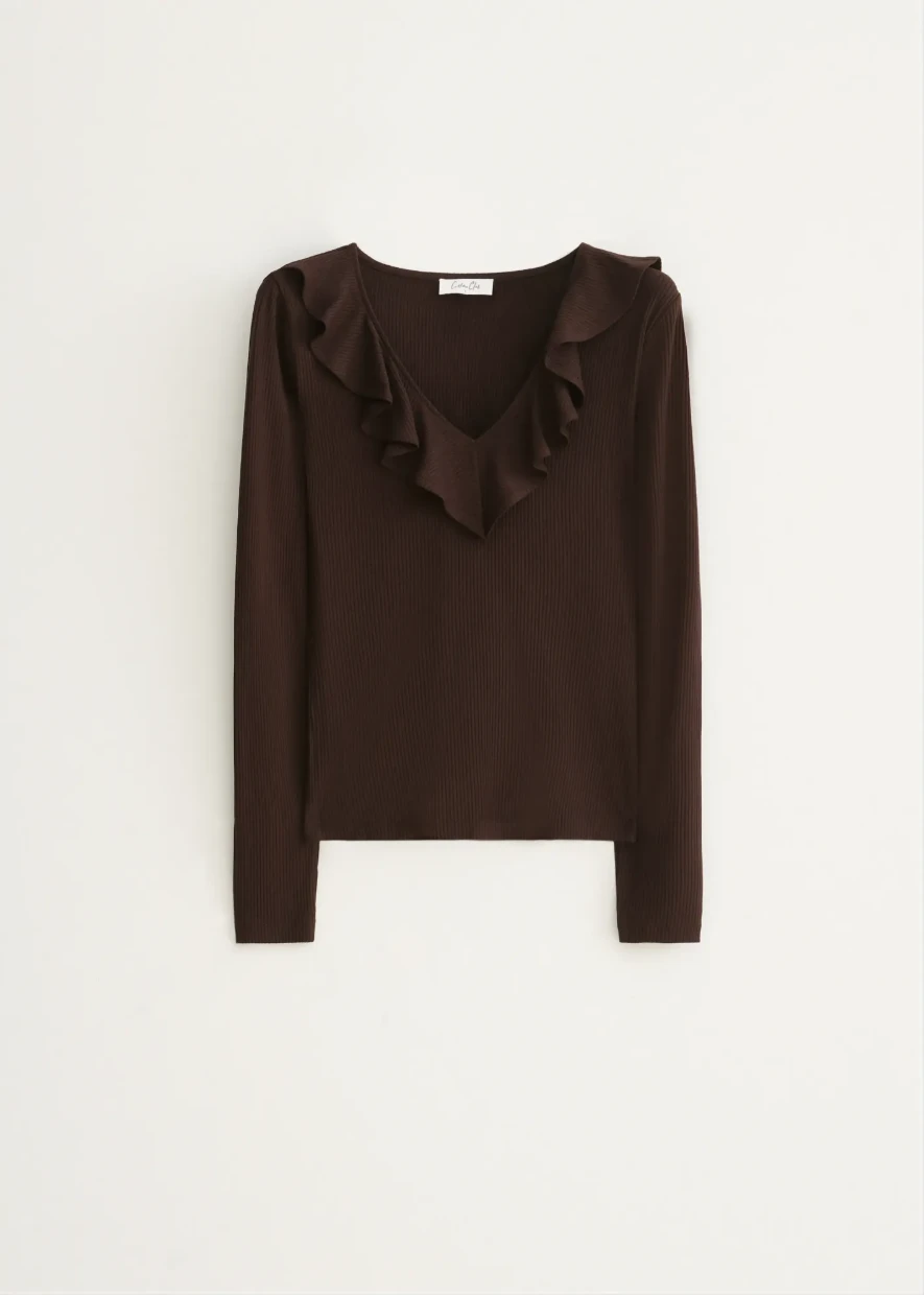 Picture of Ruffled Long-Sleeve Shirt