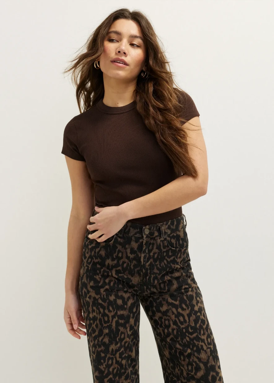 Picture of Ribbed Structure T-Shirt