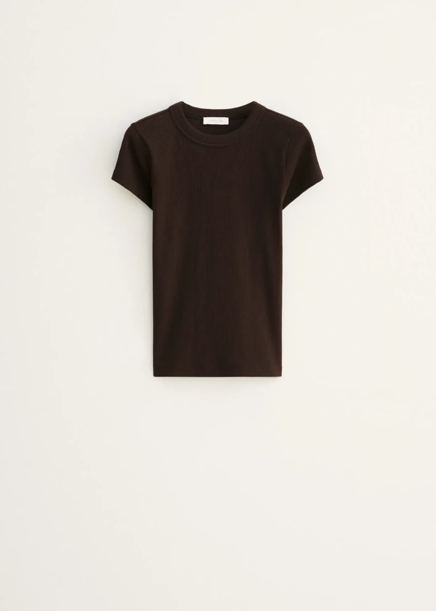 Picture of Ribbed Structure T-Shirt