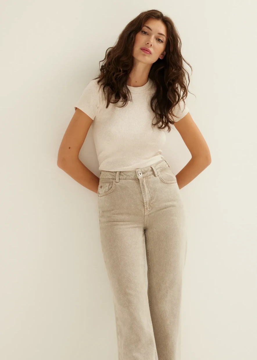 Picture of Ribbed Structure T-Shirt