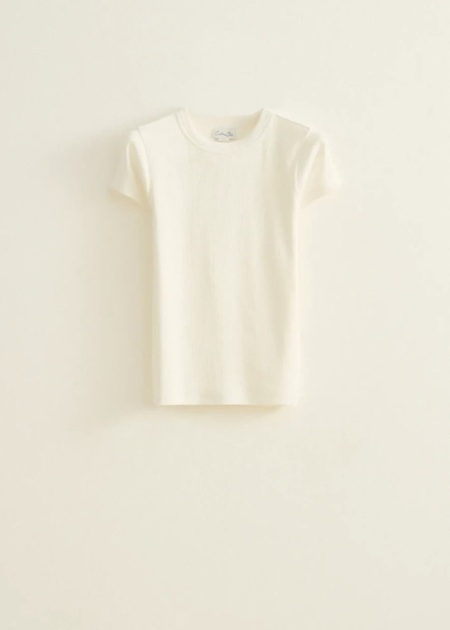 Picture of Ribbed Structure T-Shirt