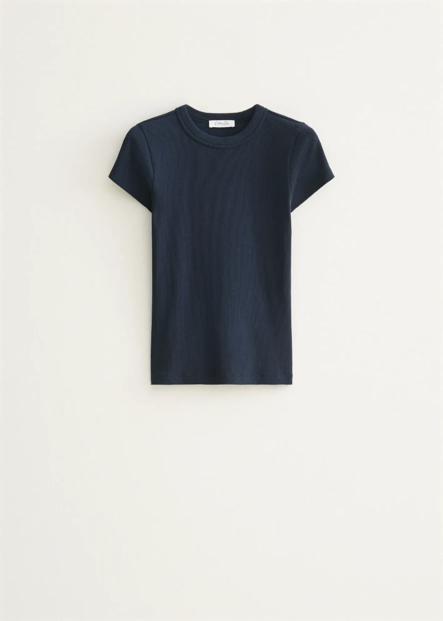Picture of Ribbed Structure T-Shirt
