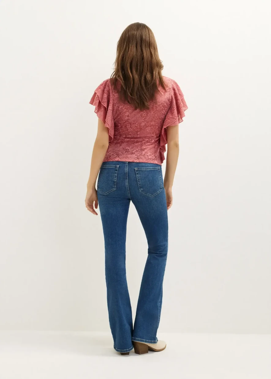 Picture of Ruffled Jacquard T-Shirt
