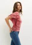 Picture of Ruffled Jacquard T-Shirt