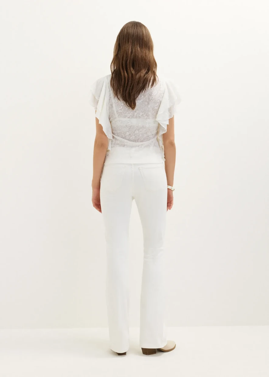 Picture of Ruffled Jacquard T-Shirt