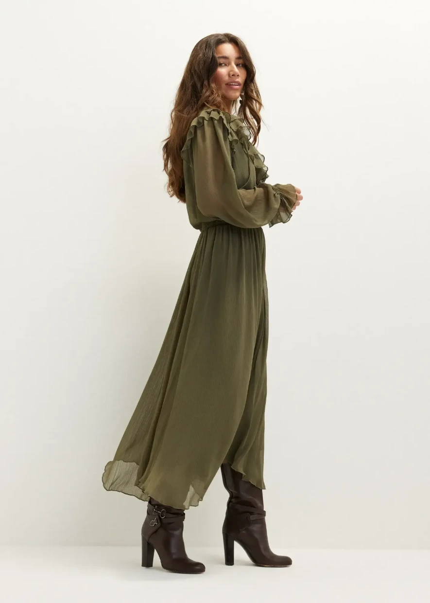 Picture of Ruffled Chiffon Maxi Dress
