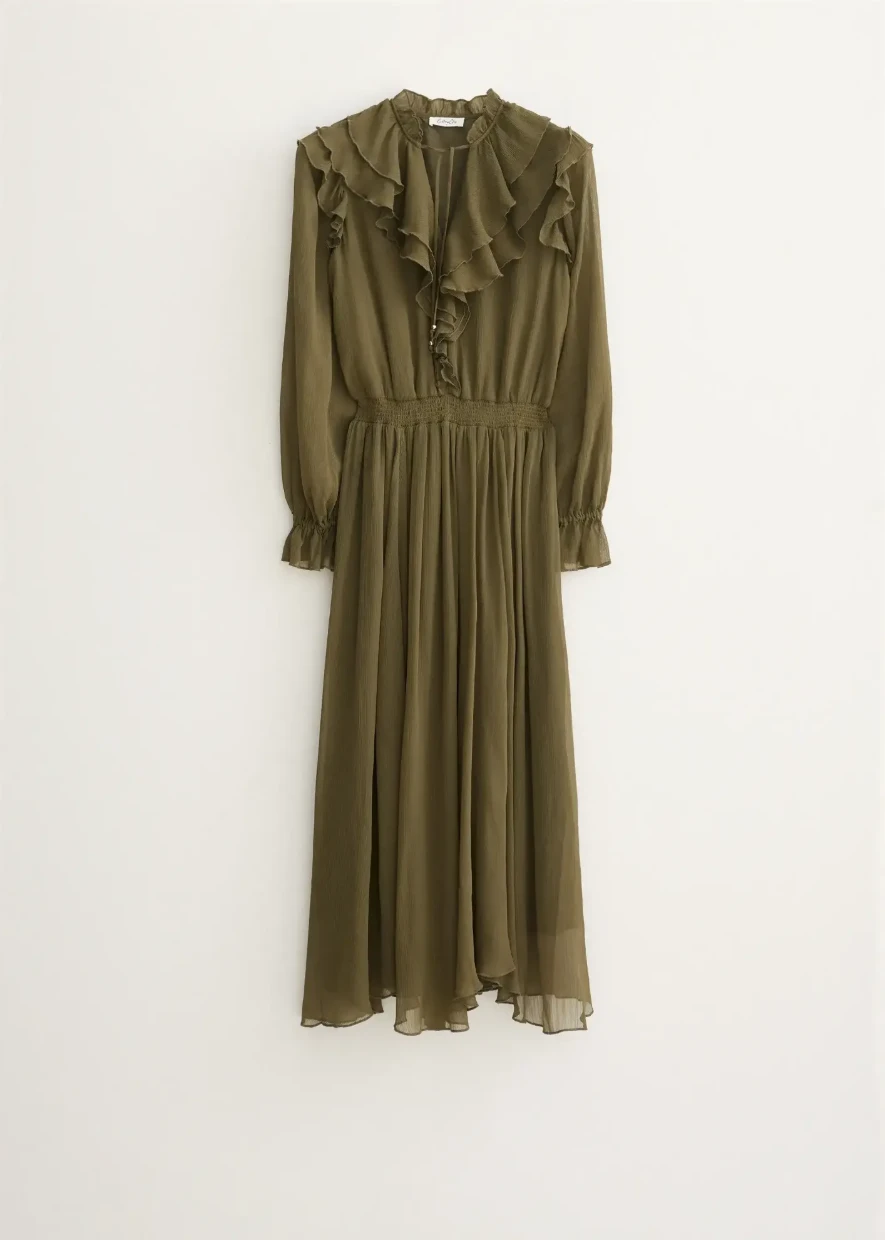 Picture of Ruffled Chiffon Maxi Dress