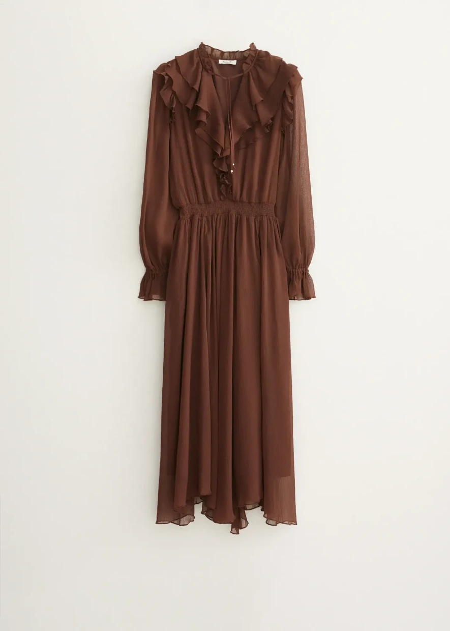 Picture of Ruffled Chiffon Maxi Dress
