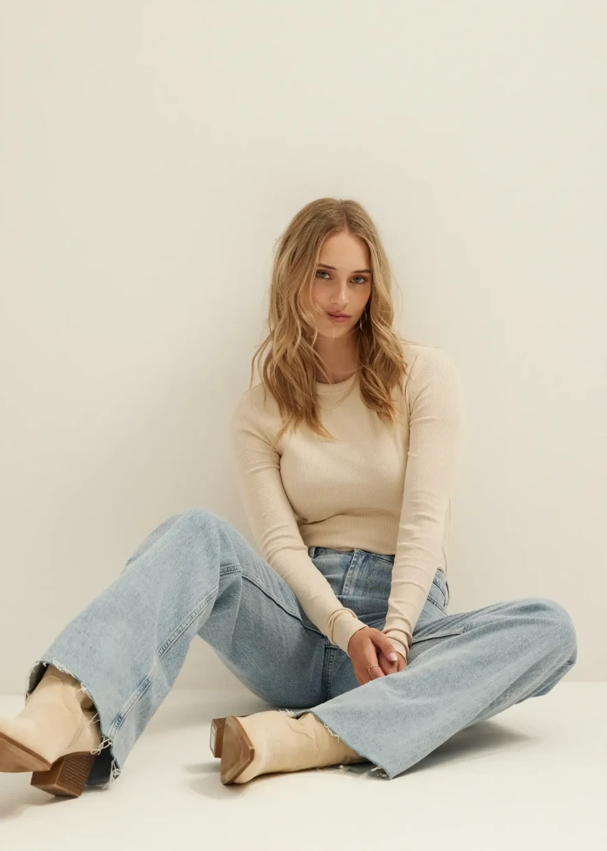 Picture of Ribbed Long-Sleeve T-Shirt
