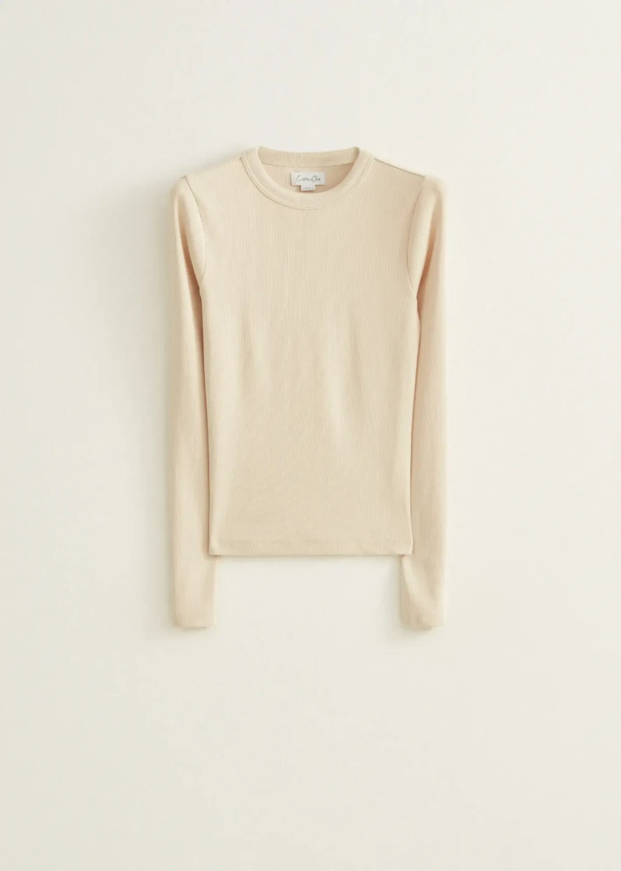 Picture of Ribbed Long-Sleeve T-Shirt
