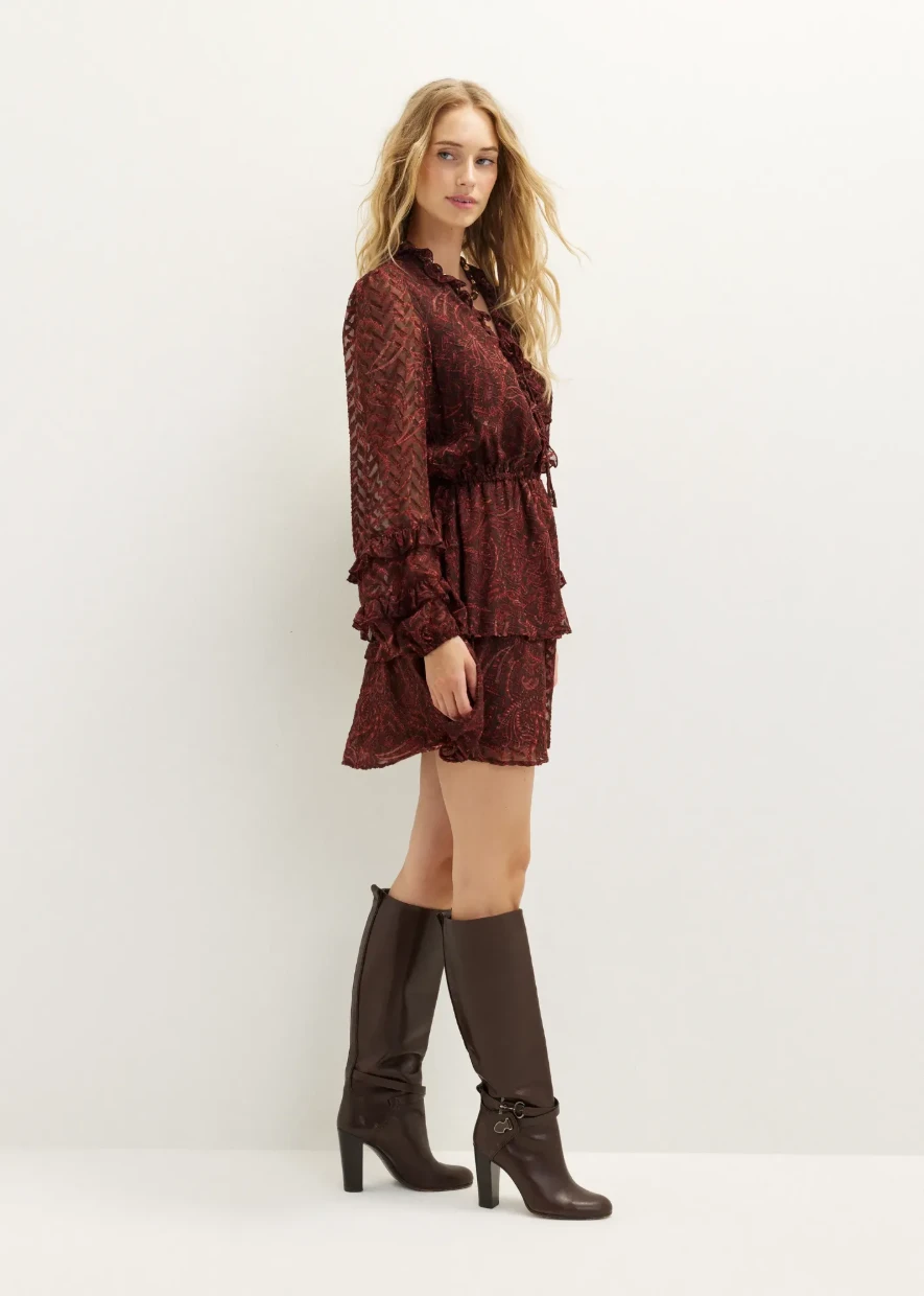 Picture of Printed Ruffle Mini Dress