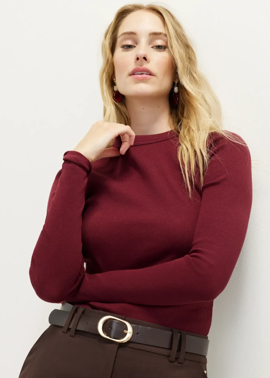 Picture of Ribbed Long-Sleeve T-Shirt