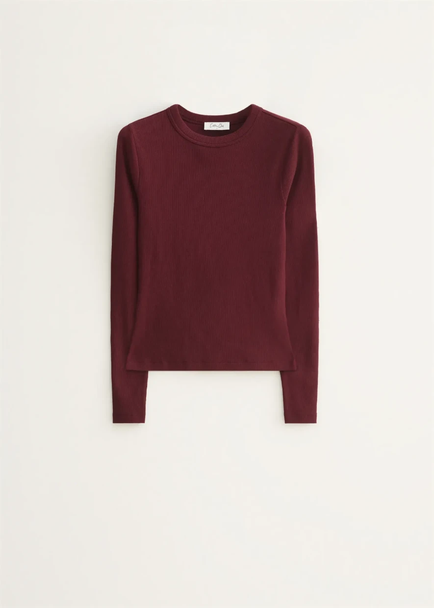 Picture of Ribbed Long-Sleeve T-Shirt
