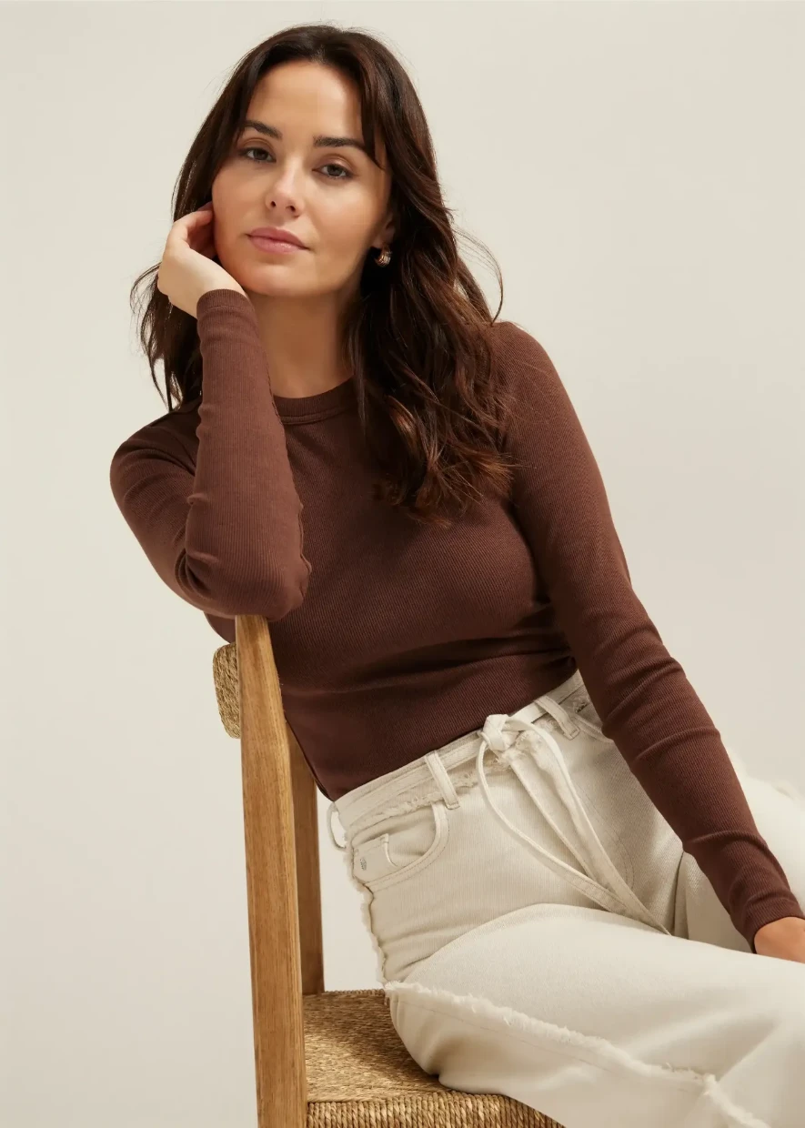 Picture of Ribbed Long-Sleeve T-Shirt
