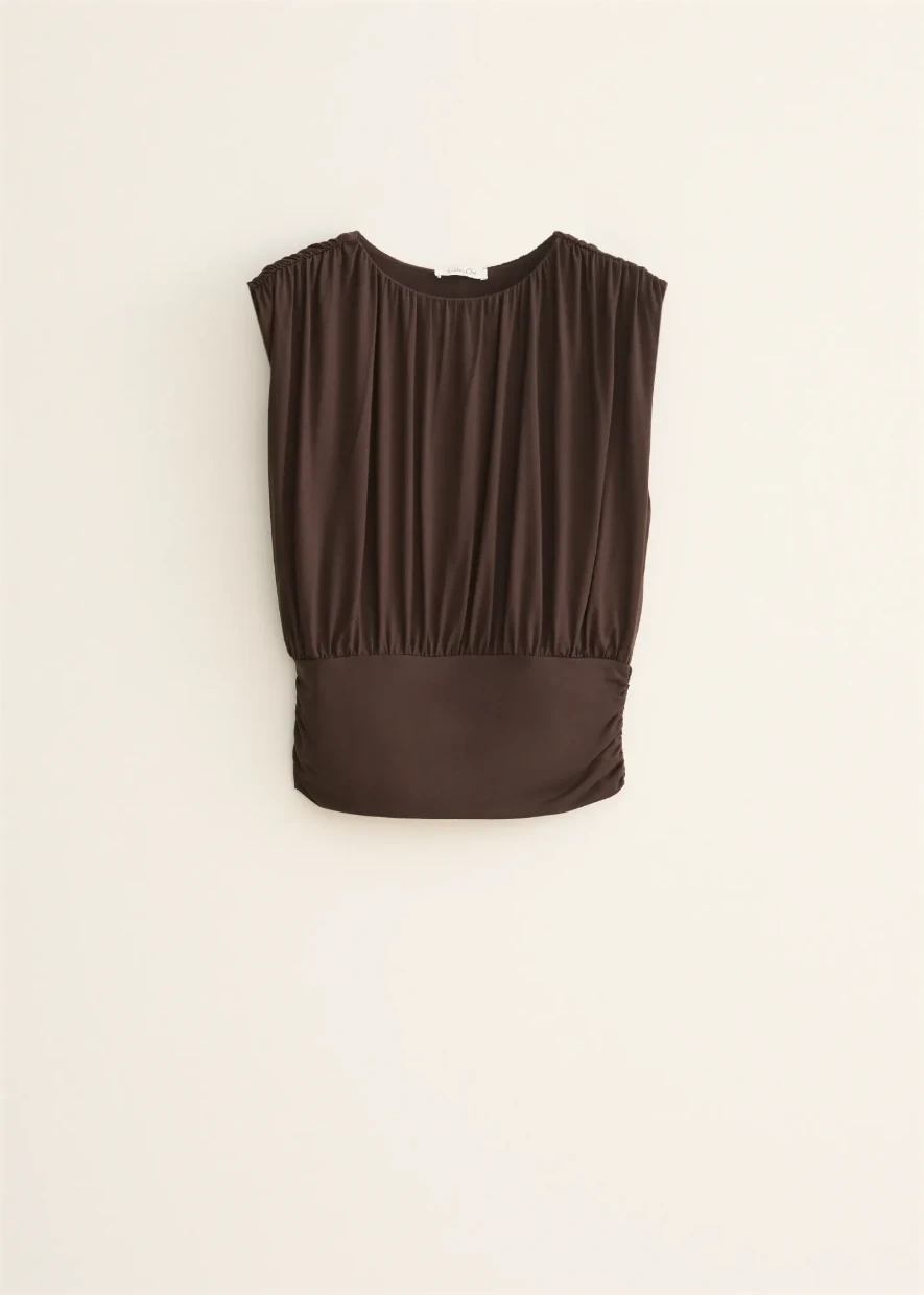 Picture of Draped Detail T-Shirt