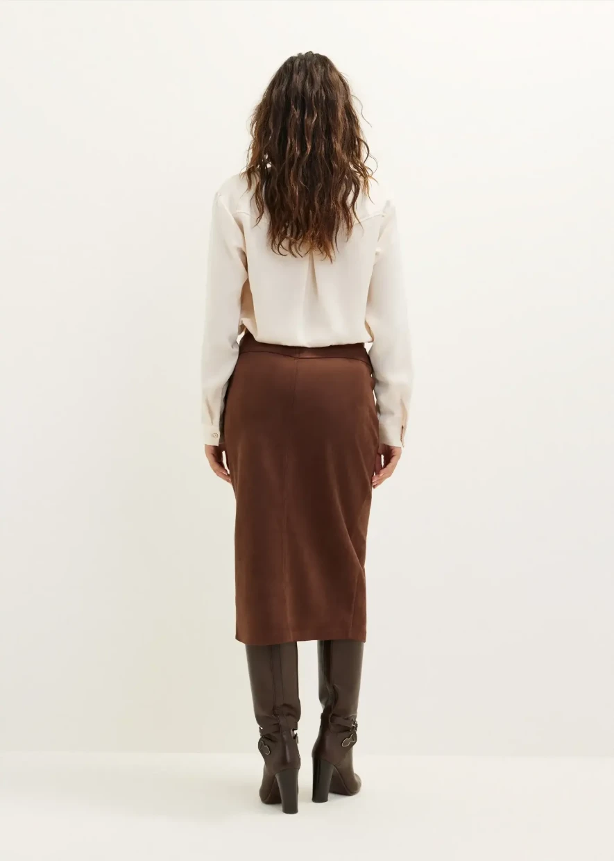 Picture of Satin blouse with drawstring