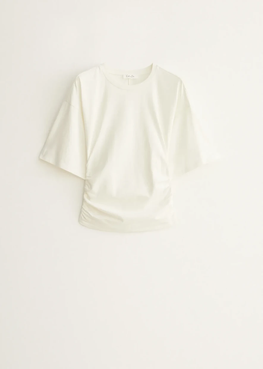 Picture of T-shirt with Side Pleat Detail