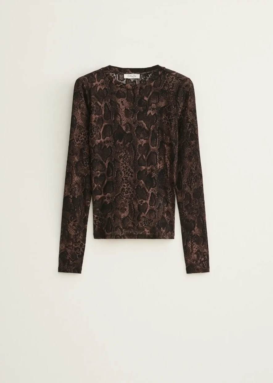 Picture of Mesh Print Top