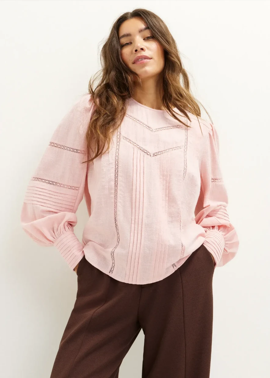 Picture of Embroidered Pintuck Top