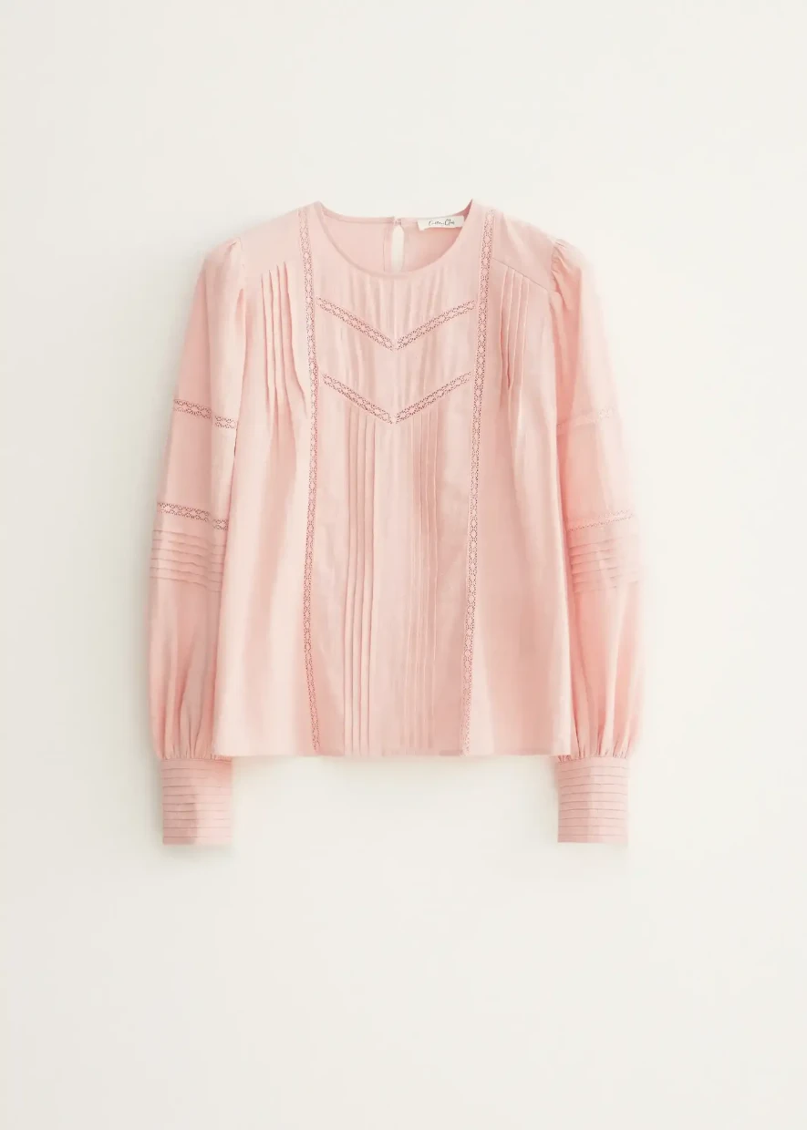 Picture of Embroidered Pintuck Top