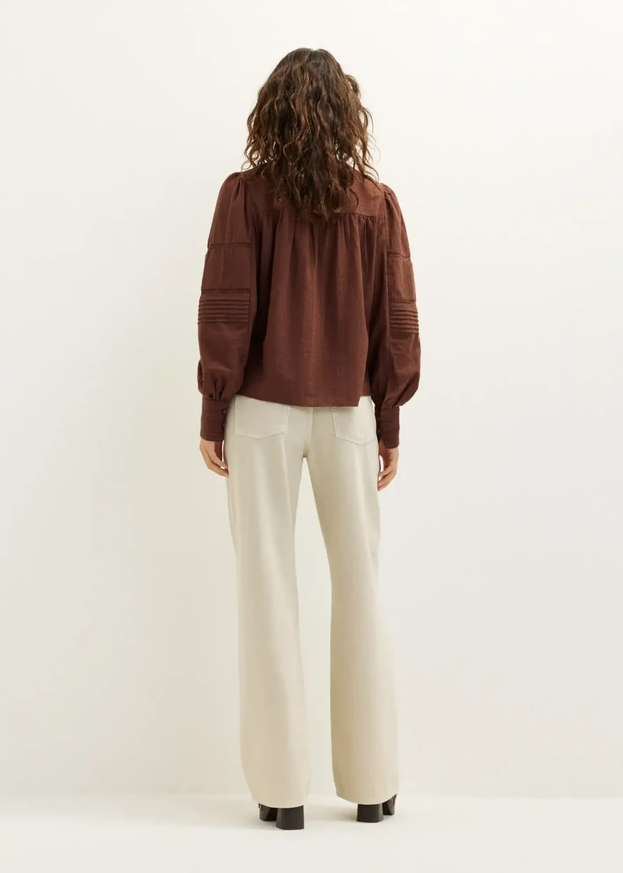 Picture of Embroidered Pintuck Top