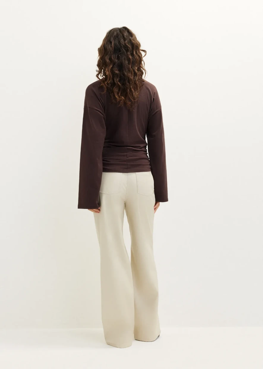 Picture of Long-Sleeve Shirt with Side Pleat Detail