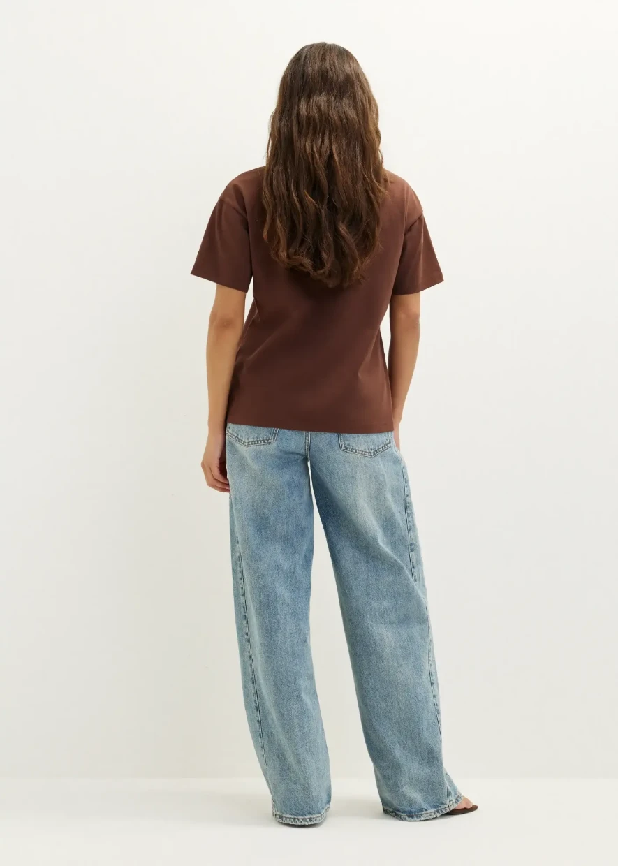 Picture of Graphic Text Print T-Shirt