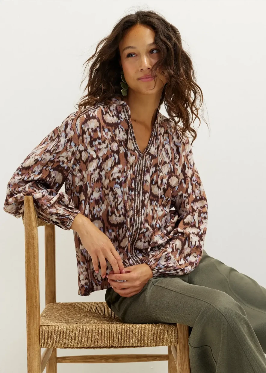 Picture of Printed Long Sleeve Top