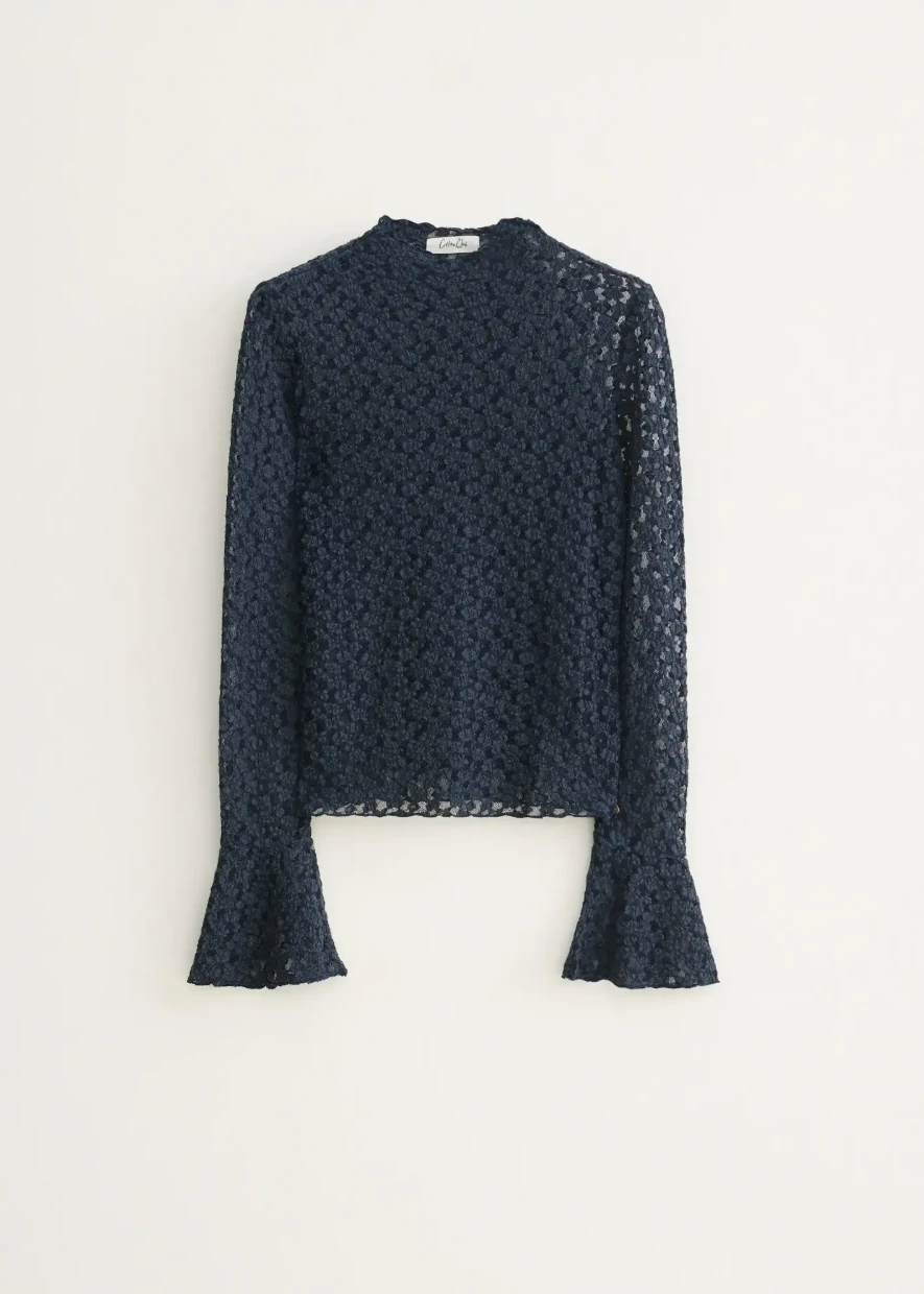 Picture of Lace Trumpet Sleeve Top