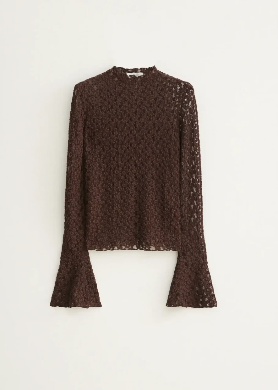 Picture of Lace Trumpet Sleeve Top