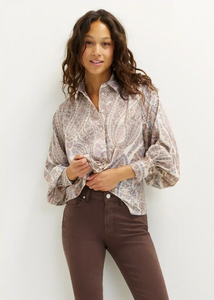 Picture of Blouse with paisley print