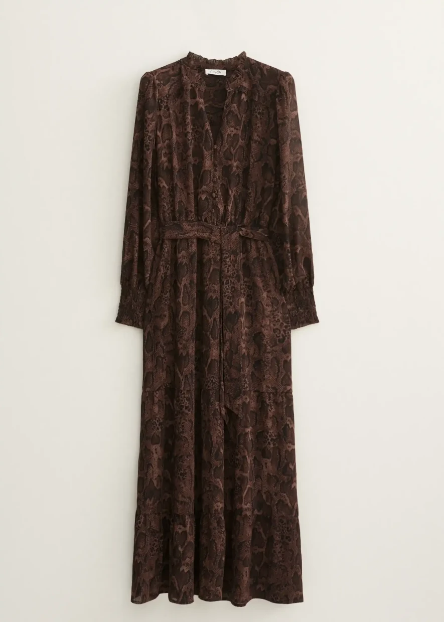 Picture of Snake Print Maxi Dress