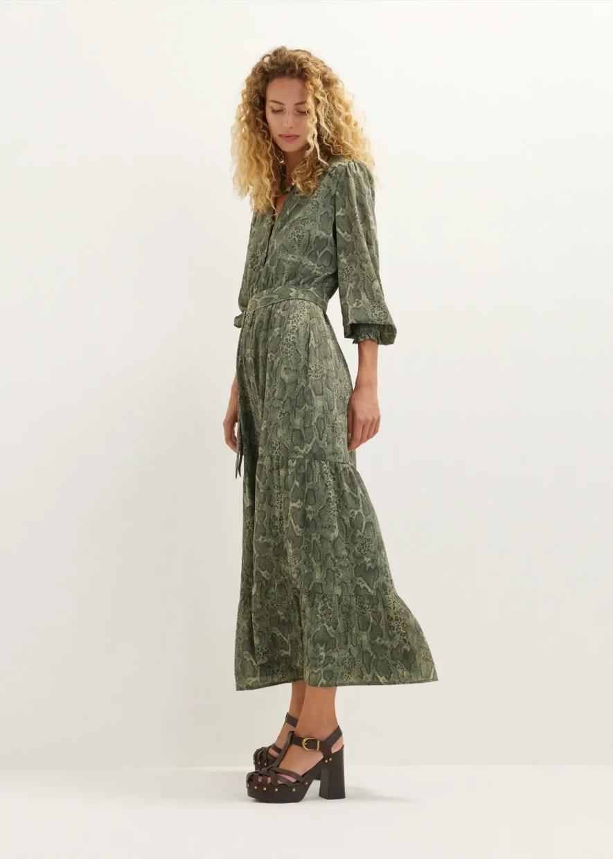 Picture of Snake Print Maxi Dress