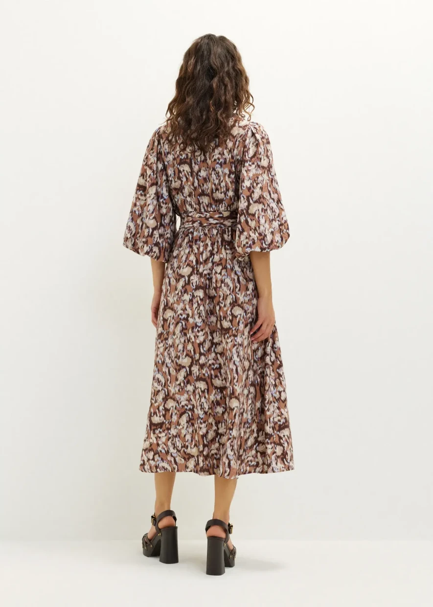 Picture of Midi Balloon Sleeve Dress