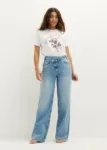 Picture of Asymmetric Wide Leg Jeans