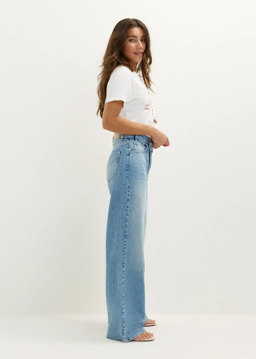 Picture of Asymmetric Wide Leg Jeans