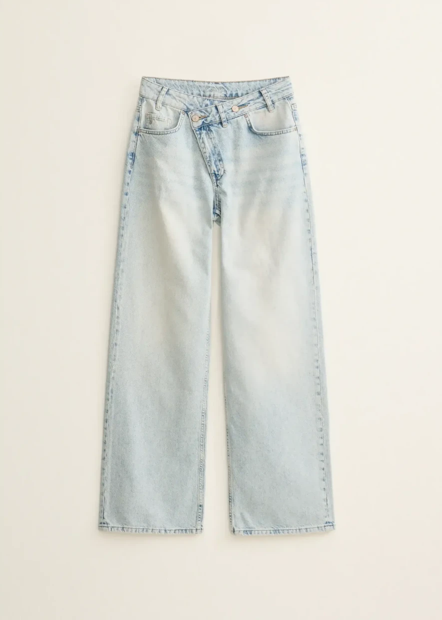 Picture of Asymmetric Wide Leg Jeans