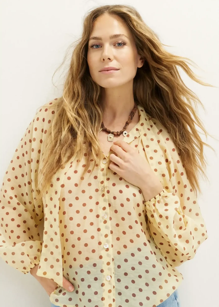 Picture of Polka dot blouse with bow