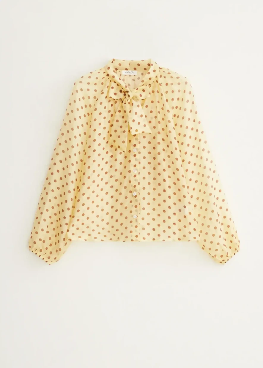 Picture of Polka dot blouse with bow