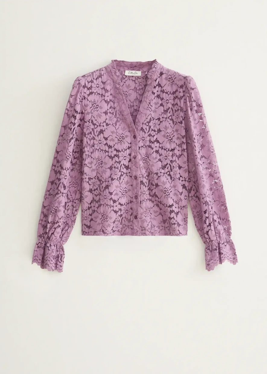 Picture of Lace blouse with ruffles