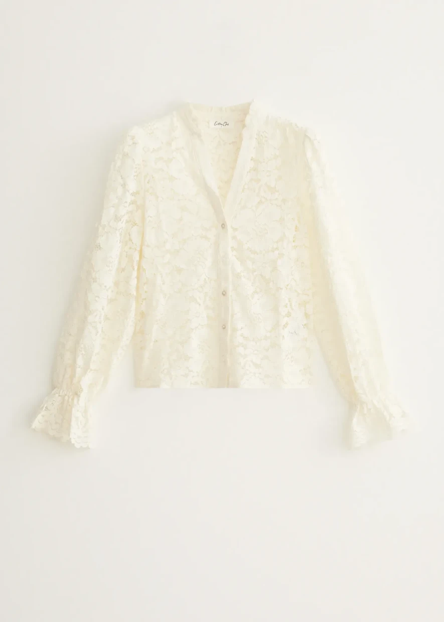 Picture of Lace blouse with ruffles