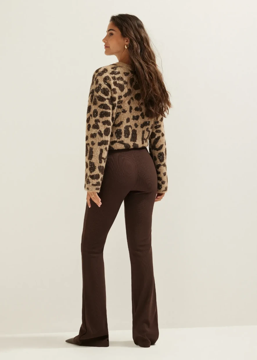 Picture of Ribbed Flare Pants