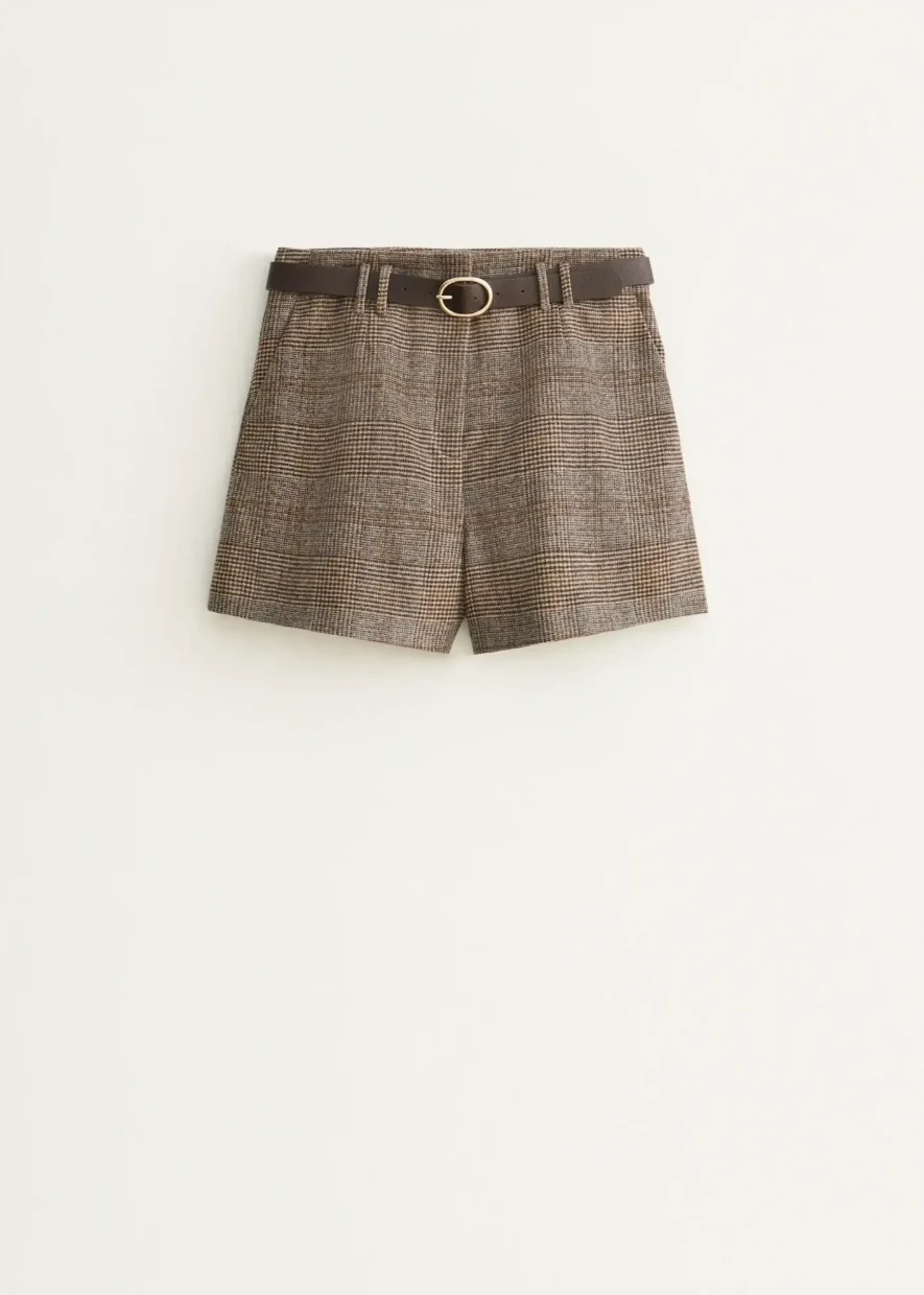 Picture of High-Waisted Pleated Shorts