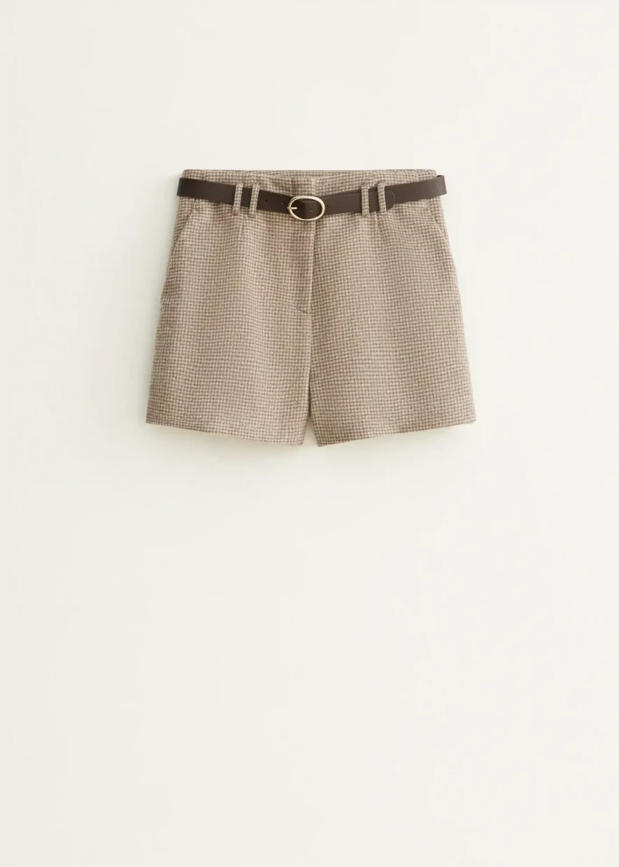 Picture of High-Waisted Pleated Shorts