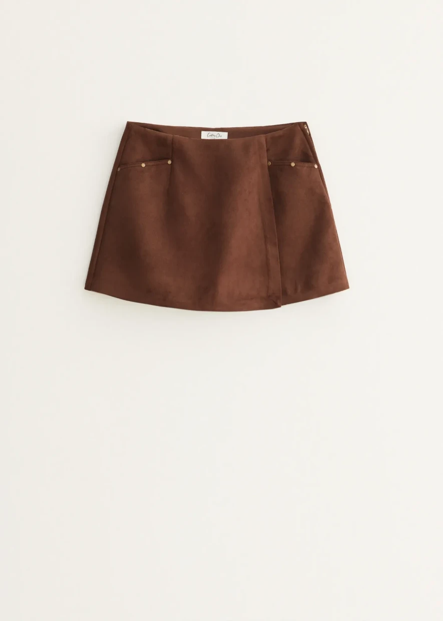Picture of Studded Suede Skort