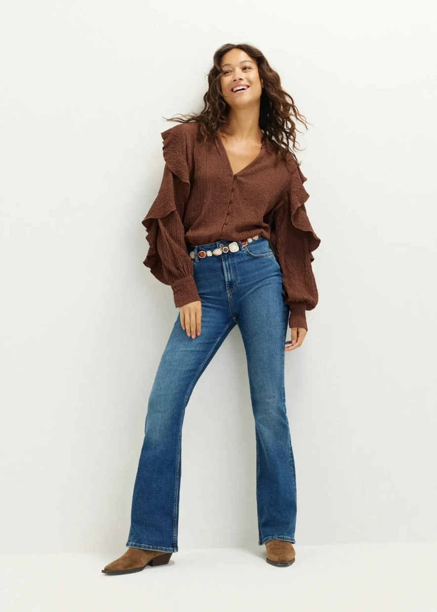 Picture of High-Waisted Flared Jeans