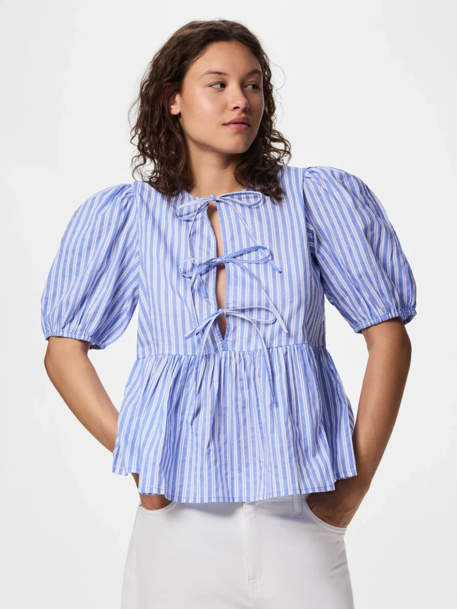 Picture of Pcjolly Tie Blouse