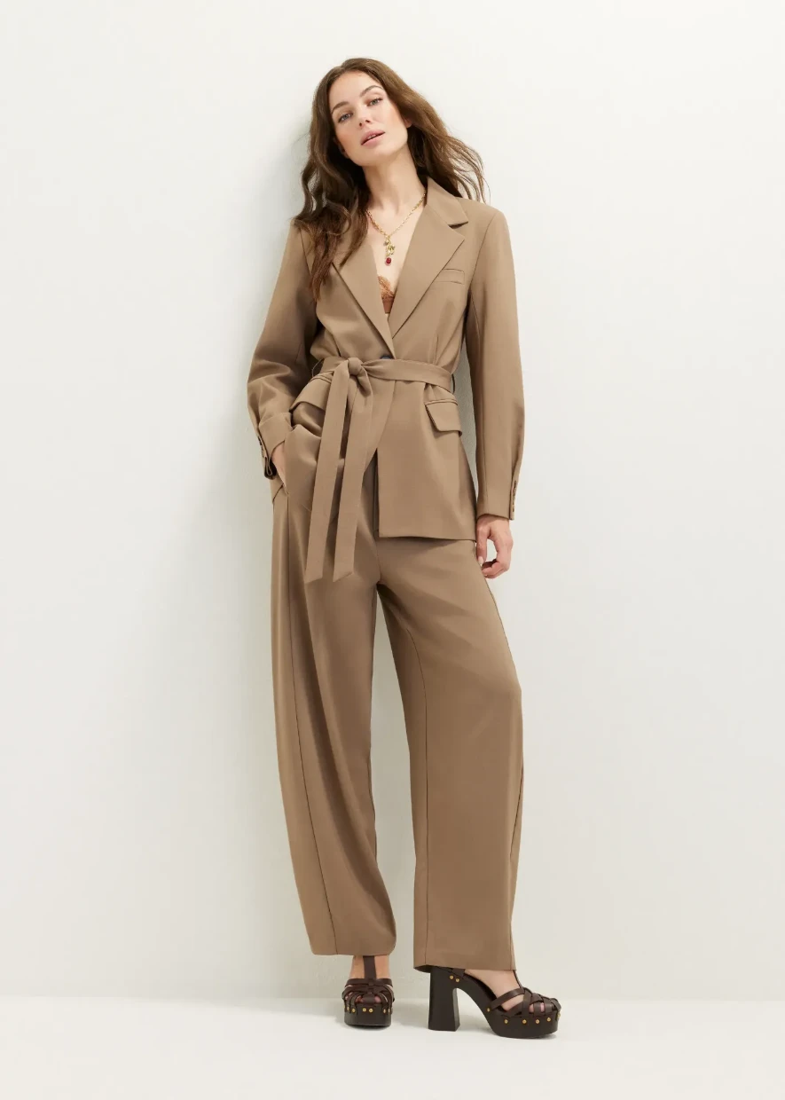 Picture of Taupe Blazer with Belt